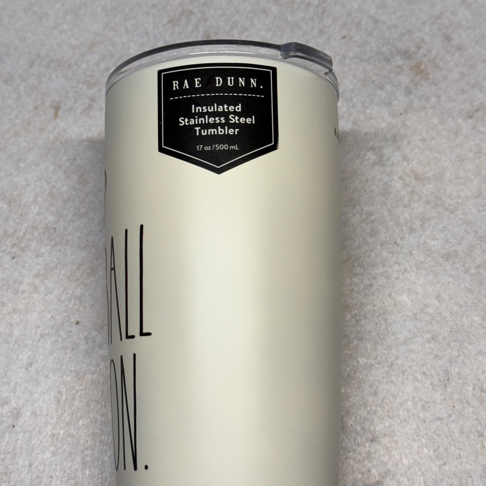 NWT Rae Dunn “Football Season” 17oz Insulated Stainless Steel Tumbler - Picture 2 of 4